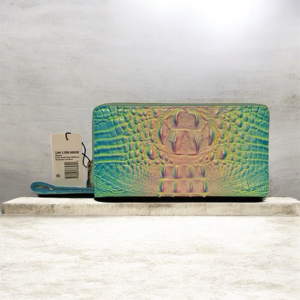 Brahmin Skylar travel wallet COTTON CANDY OMBRÉ
